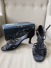 Tanzschuhe Damen Schwarz Satin