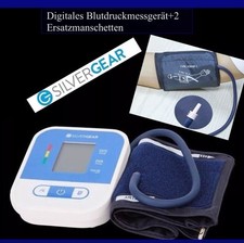 (SILVERGEAR) Digitales Blutdruckmessgerät + 2 Ersatzmanschetten
