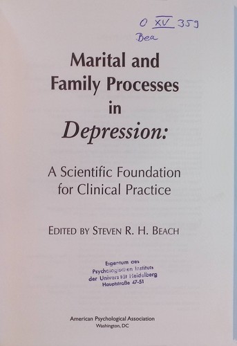 Marital and family processes - and,