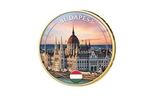 2 Euro vergoldet Budapest -