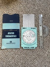 Vintage SANDERSON SC-6 Flight Computer Aviation Plotter - 1967