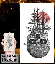 Temporäres Tattoo Skull Wald