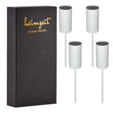 Kerzenhalter Metall Schwarz Stabkerzen 22mm Kerzenstecker Adventskranz