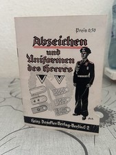 ❌SELTEN,2.WELTKRIEG,3.REICH❌Abzeichen und Uniformen des Heeres-Wehrmacht,Militar