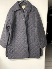 H&M  Stepp Mantel Wolle neu  grau Gr M