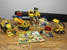 Lego Duplo 5653 Steinbruch, Baustelle, Bagger, Kran, Radlader, Betonmischer