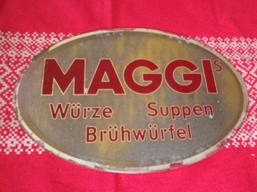 Altes maggi glasschild 30er - maggi,