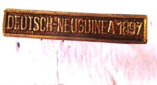 DEUTSCH-NEUGUINEA 1897 Gefechtsspange Kolonien Orden Seebataillon deutsche Marin