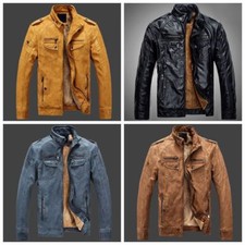 Herren Kunstleder Wolle