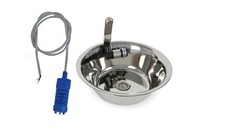 Edelstahl Spülbecken Camping Waschbecken Integriert 32 cm Rund Wohnmobil Caravan