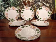 VILLEROY & BOCH Germany WILD ROSE - 6 schöne Speiseteller Ø 26cm