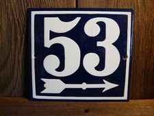 Hausnummer 53 alt antik