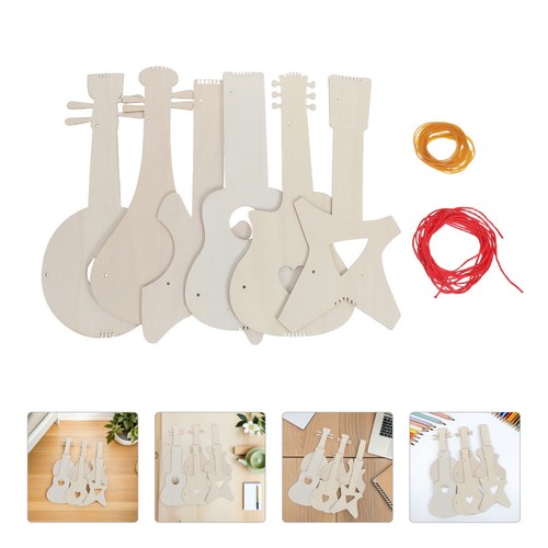 Pcs kindergitarre aus holz - 6,