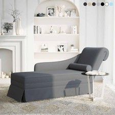 Chaiselongue mit Armlehne Samt Loungesessel Lounge Sofa Wohnzimmersofa Recamiere