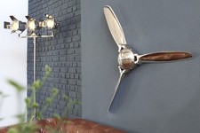 Deko Wand Propeller in Silber