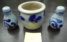 Steingut blau grau Westerwald