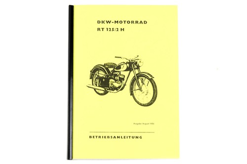 Betriebsanleitung für dkw - dkw, rt