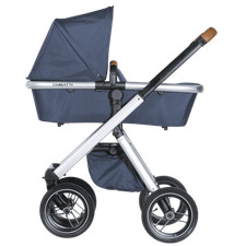 Dubatti Kinderwagen-Gestell inkl. Rahmen Kinder Baby One Silver/Cognac - Neu