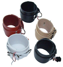 2 extra lange schwarze Leder