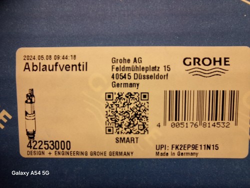 Grohe ablaufventil 42253 für - grohe,