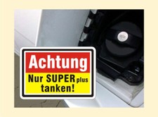2 x Achtung nur Super plus