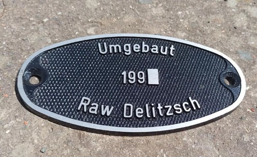 Waggonschild alu umgebaut raw - alu,