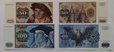 Deutsche Mark  50 DM -  100 DM