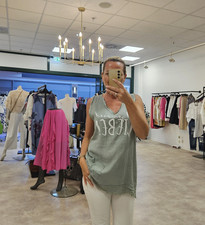 Italy Damen Shirt Ärmellos