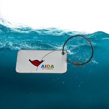 AIDA -DAS CLUB SCHIFF- Metall Kofferanhänger Happy Birthday Kussmund Kreuzfahrt