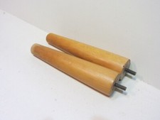 2 Couchfüße Sofafüße Rund Holzbeine Möbelfüße Tischbeine Holzfüße H. 21 cm