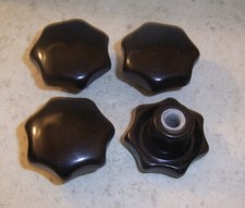 Vier Mal - Knebelmutter M 10 Gewindebuchse, runde Form  / lesen + Bild  ansehen 