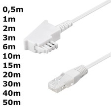 DSL Router Kabel für Fritz Easy Box Speedport VDSL Telefon Modem weiß Internet