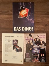 Bally Adams Family / 2 Flyer (deutsch + US) + Kurzbeschreibung / Pinball Flipper