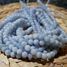 NELLYS Strang MI Jade hellblau blau Kugeln Perlen Edelsteine versch. Größen 