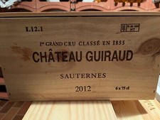 Chateau Guiraud 2012, Sauternes 1er Grand Cru Classe 6x0 75 l Original Holzkiste