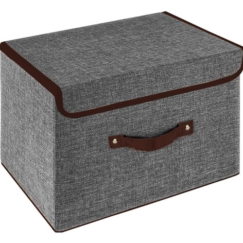 Aufbewahrungsbox faltbar grau - faltbar,