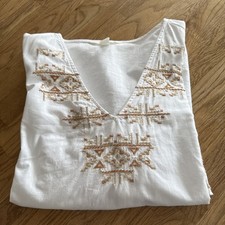 Damen H&M Bluse Tunika beige