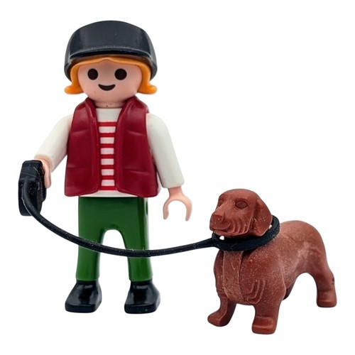 Playmobil figur mädchen leine - mädchen,