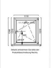 Einflügeliges Fenster mit