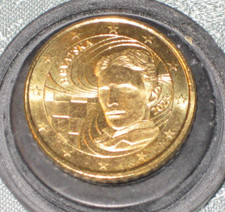50 Euro-Cent Kroatien 2023 Nikola Tesla, bankfrisch. Selten