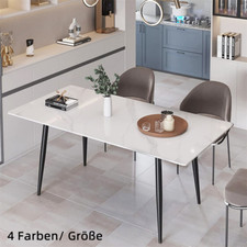 FATIVO Esstisch Küchentisch Lang Groß Esszimmertisch Esszimmer Marmor Optik Kera