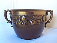 Messing Blumentopf Vintage