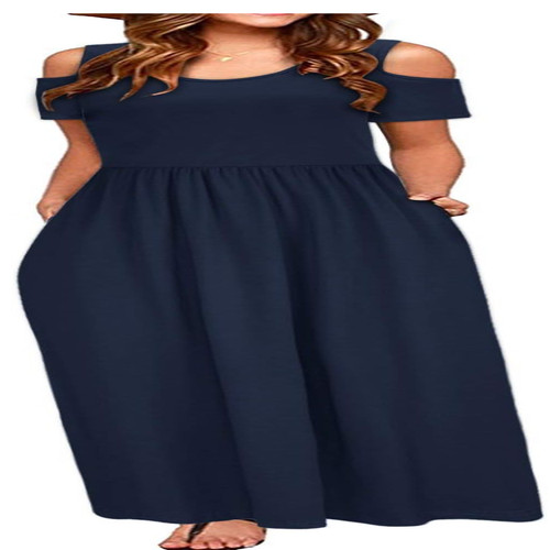 Sommerkleid damen lang kurzarm - sommerkleid,