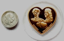 Silber Münze Österreich + 5 Francs Kongo - Sissi & Franz Joseph von Österreich 