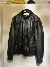 LLOYD Herren Lederjacke Größe 54 Schwarz Rindnappa Blouson  WIE NEU (ungenutzt)