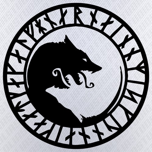 Wolf ying yang - yang, wikinger
