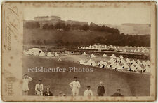 Deutsches Militär-Zeltlager in Lothringen, Original-Kabinett-Photo von etwa 1870