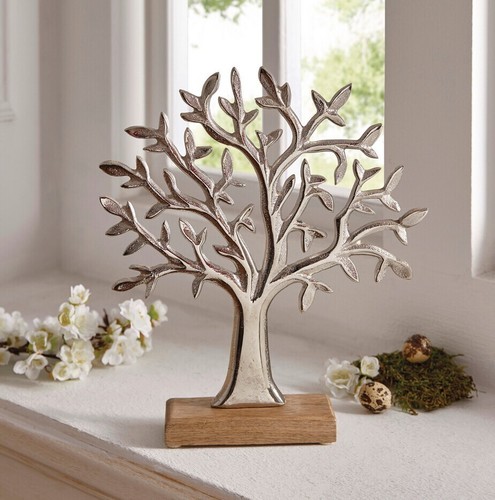 Dekobaum silber aluminium - ,