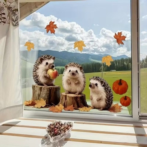 Fensterbild igel - fensterbild,