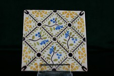 1 v. 9 antike tegel tuile carreaux Fliese Kachel antik alt original um 1920